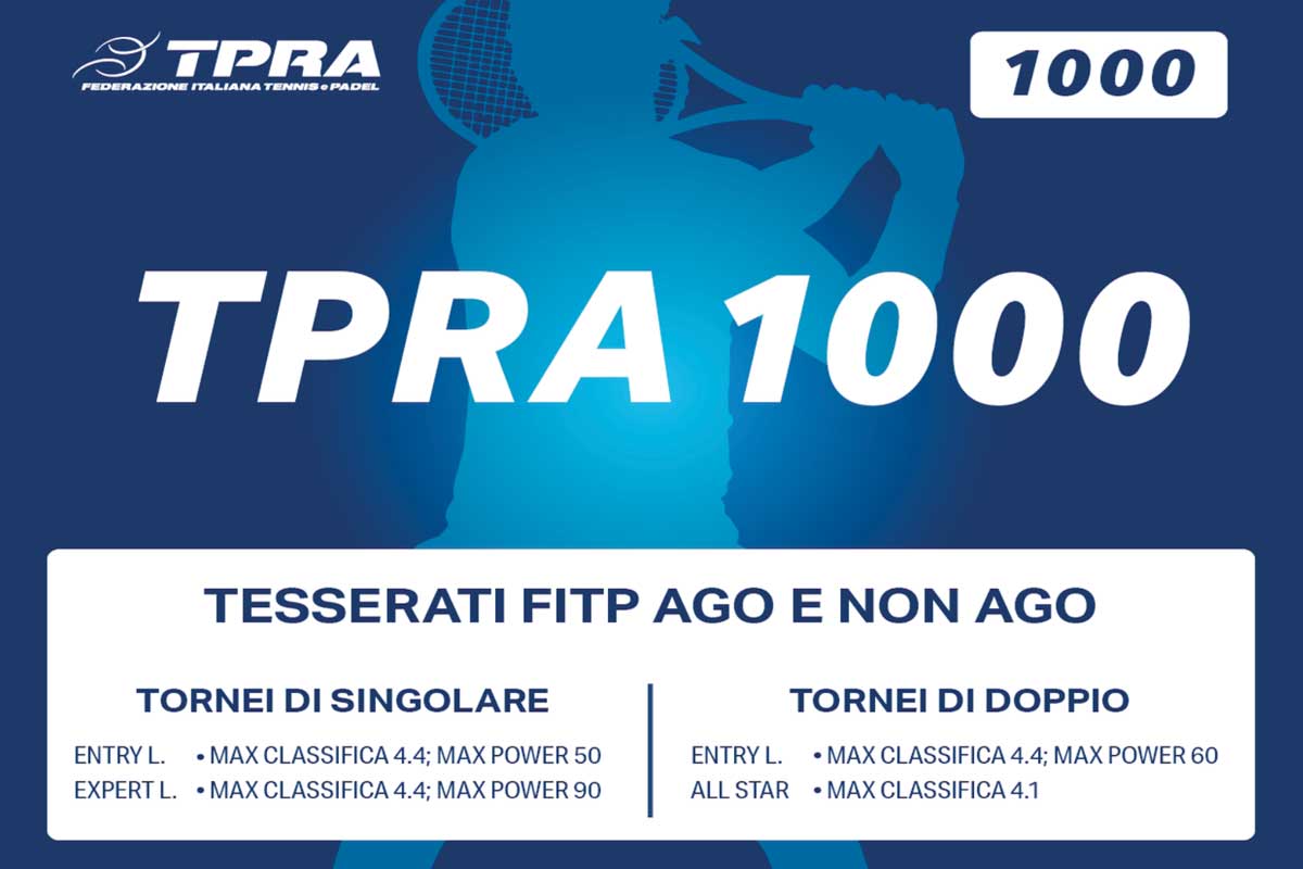 TORNEO FITP TPRA 4a categoria maschile